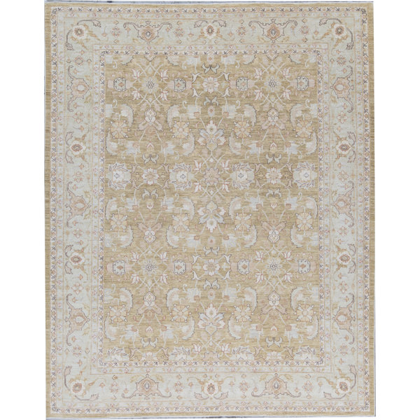 Bokara Rug Co., Inc. Ziegler HandKnotted HighQuality Green and Light